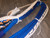 Pacific Blue & White Pro 9/7 RH- 3/4"x 3/4" EPT Bull Rope - Riding Rodeo Rider 16'