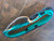 EPT 9/7 Kelly green and black rodeo bull rope