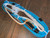 EPT Turquoise and White Nylon American Pro Bull Rope 9/7 RH or LH