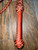 Traditional 8 ply brown leather bull whip