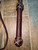 Bull Whip - Burgundy Colored Leather 8 Ply -  4ft Handmade