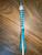 Quirt Hand Braided Turquoise Leather Hard 8 Ply w Stainless Steel Handle Whip Horse Tack 21"