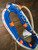 Pacific Blue & White Poly Brazilian Pro Bull Ropes 7x9 LH 3/4" x 3/4" EPT -Rodeo Bull Rider 16'