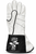 Front side view flat EPT White Calf Skin Bull Riding Glove