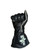 EPT Black Calf skin Bull Riding Glove Closed Fist