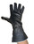 EPT Black Calf skin Bull Riding Glove Back Side View