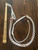 Stock Whip - Wooden Handle on Nylon & LeatherRope  - 5ft Handmade