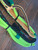 2" Off Set Lime Green Nylon on Black Poly Pro 9/7 RH 3/4" x 3/4" EPT Bull Ropes - 16'