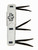 Adult & Youth EPT American Bull Rope Pad - White Leather w  Knuckles Flap- EPT Bull Ropes