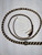 Bull Whip - Black & Tan V Pattern Paracord Nylon on Leather 16 Ply - 8ft Handmade