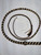 Bull Whip - Black & Tan V Pattern Paracord Nylon on Leather 16 Ply - 6ft Handmade