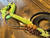 Lime Green on black poly - Brazilian pro bull rope