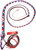 Red white blue handmade bull whip braid detail