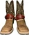 Adjustable Leather Rodeo Spur Straps with Sheep Wool Pads and Metal Buckles