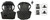 Black leather bull riding vest with neck roll by EPT Bull Ropes