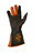 Bull Riding Glove Adult & Youth Textured Outer Seam Right Hand -  EPT Bull Ropes Black & Orange Calf Skin Leather