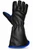 Right hand outer seam calfskin bull riding glove for rodeo