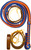 EPT blue orange paracord bull whip braided handle