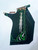 Adult Bull Riding Chaps Black & Green w Stars Top Grain Ninja Stars Bull Riding Rodeo Chaps 30"-35" Waist / 42" Height