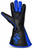 EPT Textured Black Blue Calfskin Left Hand Bull Riding Glove