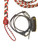 Bull Whip - Black - Brown- White- Red Paracord Nylon on Leather 16 Ply -  4ft to 14ft Handmade