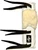 Youth Bull Rope Pad w Sheep Wool Flap 12"- Leather - EPT Bull Ropes - White