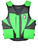 EPT v3.0 black and lime green full-grain leather adult bull riding vest
