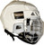 Rodeo Equestrian Bull Riding Protective Helmet White - EPT Bull Ropes - Small - Medium - Large