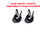 Rodeo Bull Riding Protective Helmet - EPT 107 Series - Black  - Small - Medium - Large