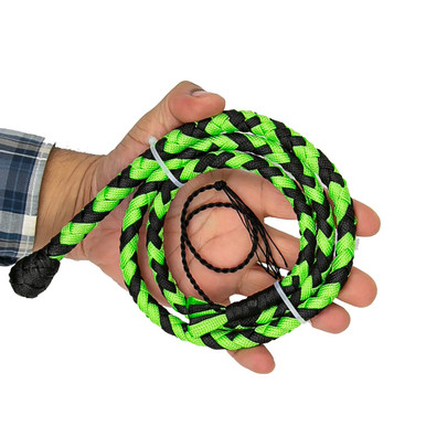 Pocket Mini Whip 3ft - Black & Red Leather, 6 Plait