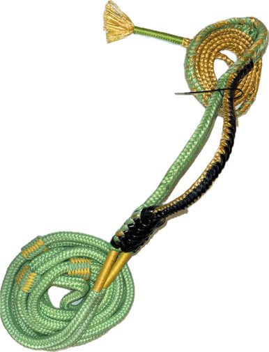 Lime Green on Black Pro Bull Rope LH 7x9 | EPT Bull Ropes