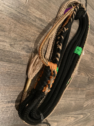 Black/Tan Jr Pro 9/7 LH - EPT Bull Ropes