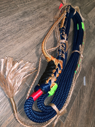 Navy Blue Jr. Pro Custom Bull Rope - 9/7 RH | EPT Bull Ropes
