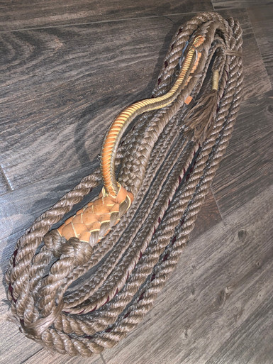 Tan X Stitched Loop Poly EPT Bull Ropes Custom PRO 9/7 Left Hand Bull ...