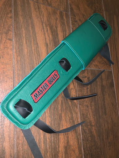 Leather Bull Rope Pad – Green Pad by Master Bulls Rodeo