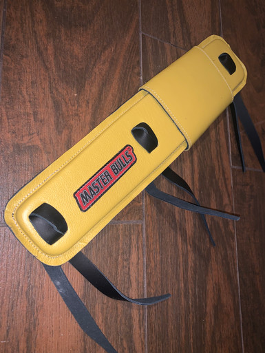 Yellow Leather Bull Rope Pad for Master Bulls Gear