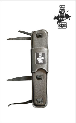Black Leather Bull Rope Pad | EPT Bull Ropes