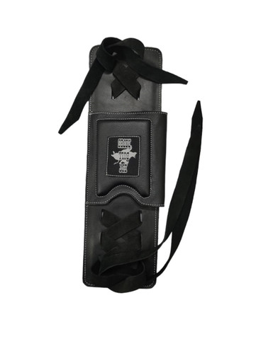 Premium Leather Bull Rope Pad - Black | EPT Bull Ropes