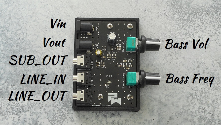 PinWoofer Bass Boost Unit