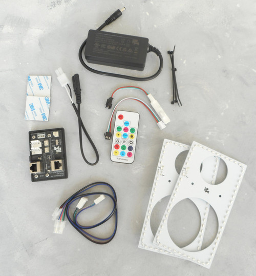 PixlWav Stern Spike-3 Dynamic Pinball Backbox Speaker LED Light Kit Kit Components