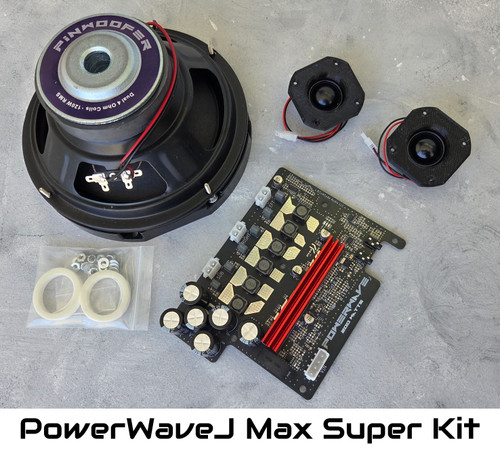 PinWoofer Jersey Jack Pinball Audio PowerWaveJ Max Super Kit