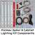 Stern Spike-3 Pinball Exterior Cabinet LED Lighting Kit - Kit Components