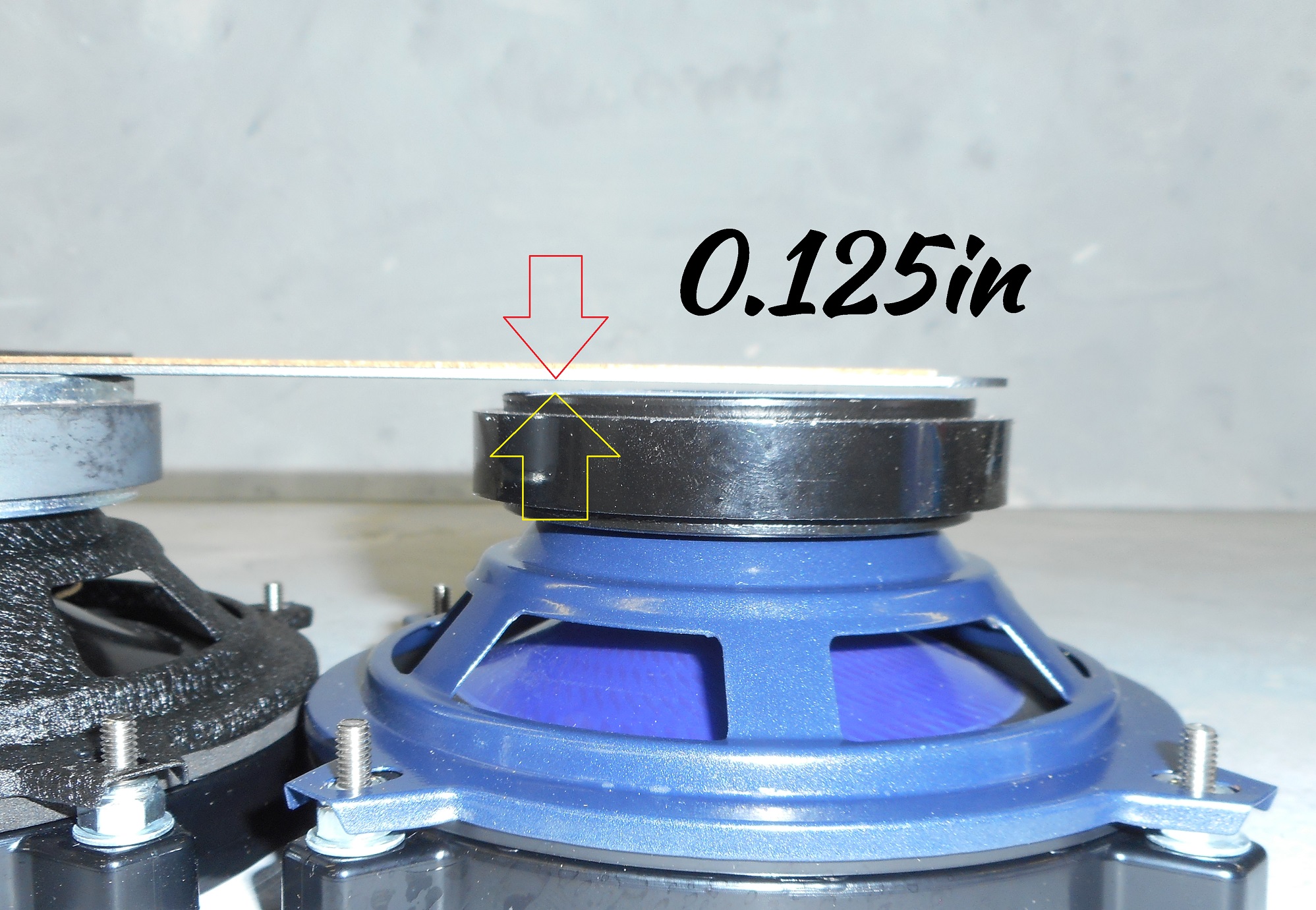 PinWoofer PL53BL versus PW525 Depth PinWoofer