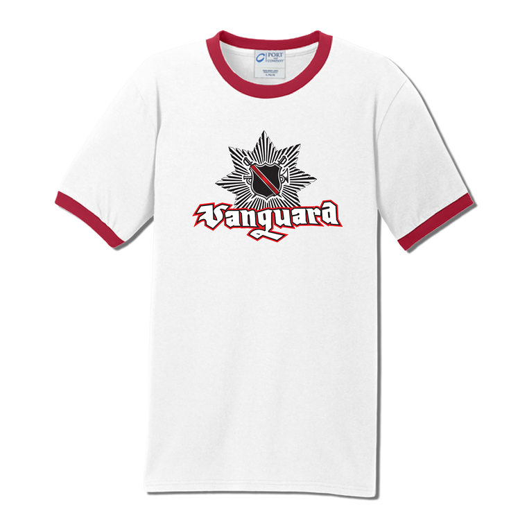 SCV Distressed Red Ringer T