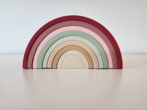 Silicone Rainbow Stacker | Berry