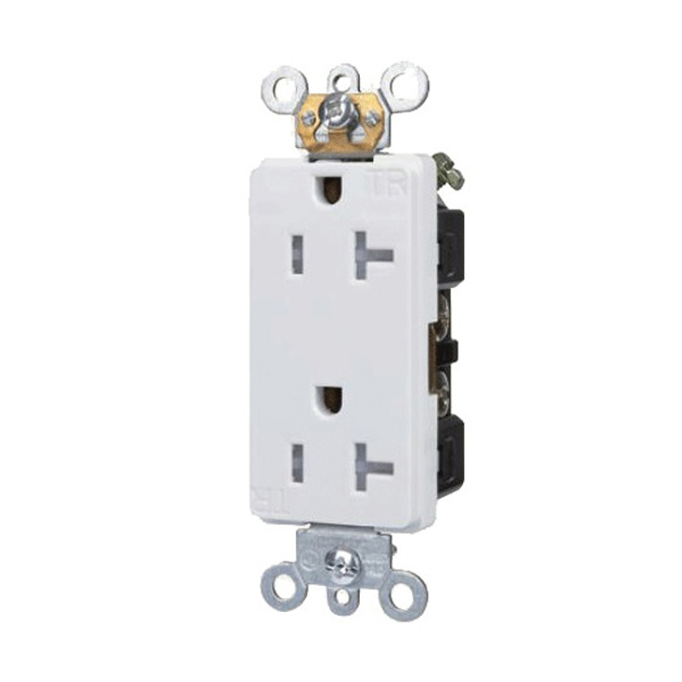 Decorator Duplex Receptacle 20A-125V, Tamper Resistant