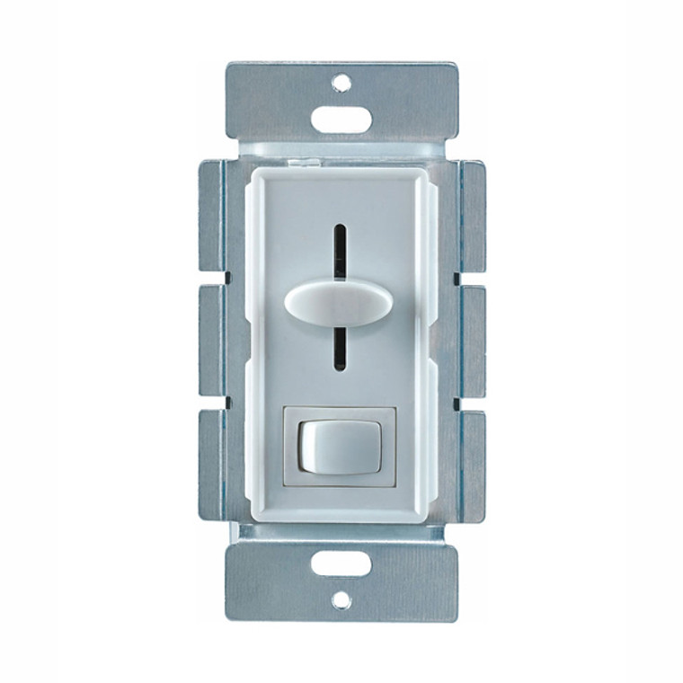 LED Slide Dimmer w/ On/Off Switch, Single Pole, White