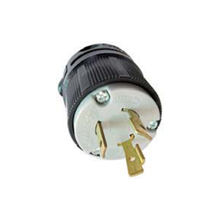 (L6-20P) 20A-250V, 2-Pole 3-Wire Locking Plug