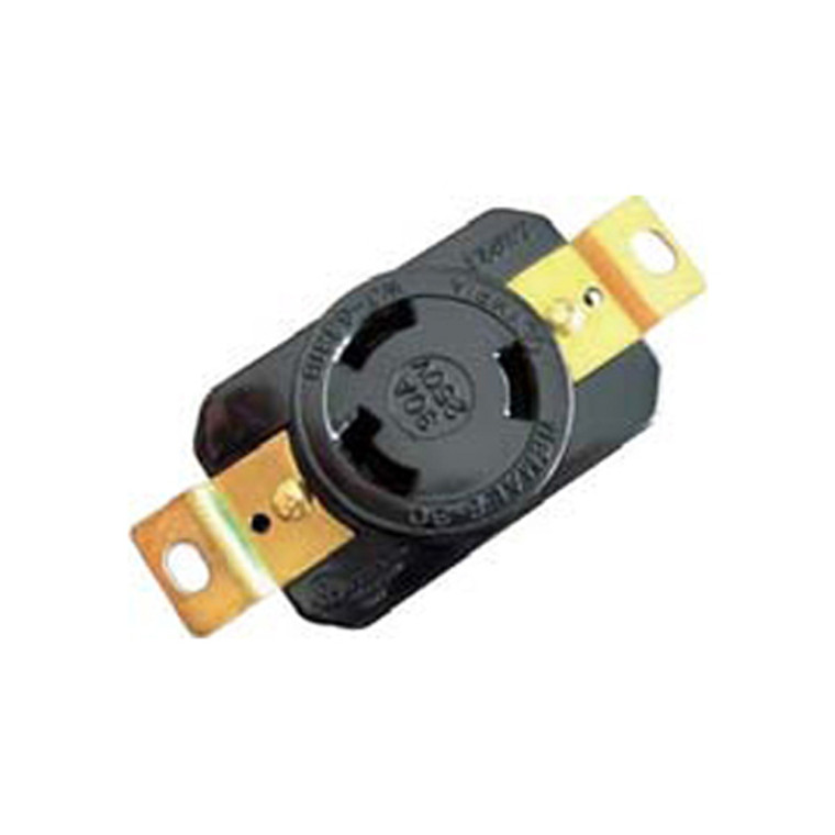 (L6-30R) 30A-250V, 2-Pole 3-Wire Locking Receptacle