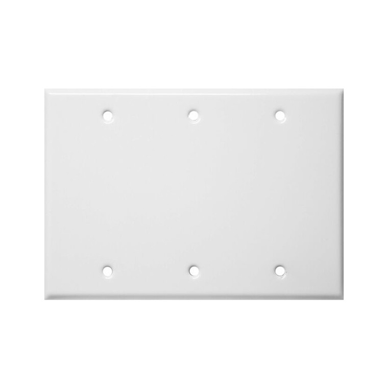 3-Gang Blank Wall Plate